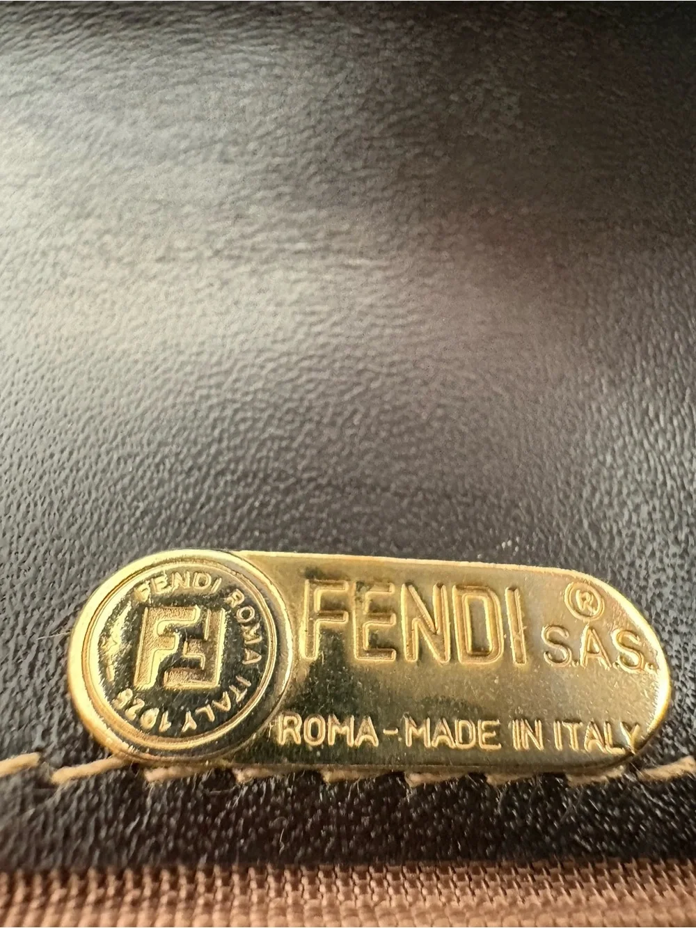 Fendi Vintage Zucca FF Monogram Canvas Leather Continental Wallet Brown